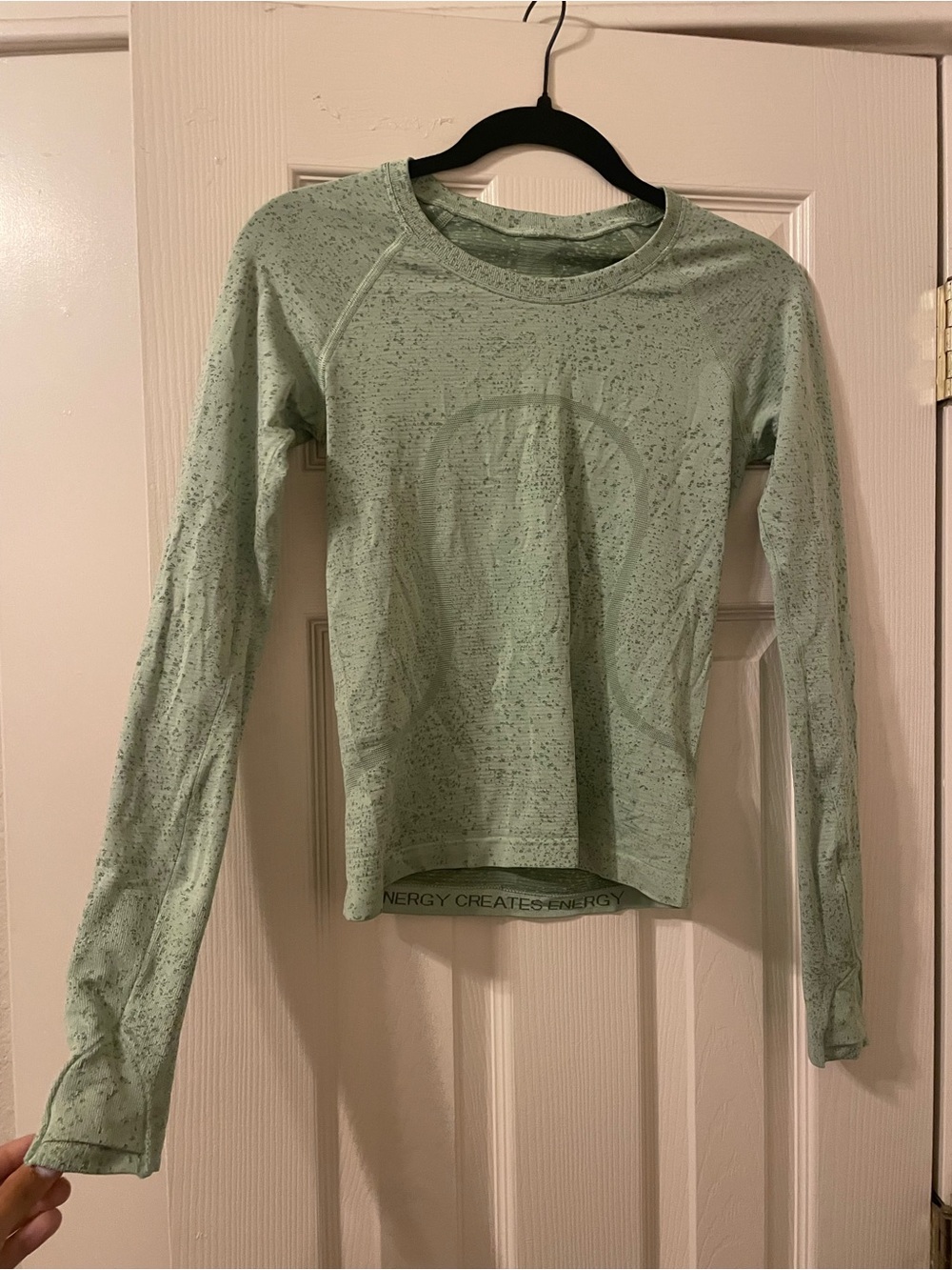 lululemon athletica Mint Green Long Sleeve Active Top